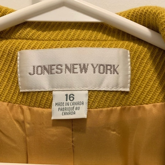 Vintage Jones New York 100%  Wool Double Breasted Jacket Size 16 - Picture 10 of 11